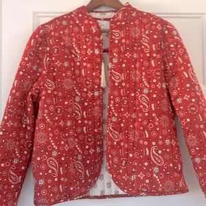 BNWT! Amazing Ranch country chic XIRENA Jaymie Quilted cotton jacket Size M